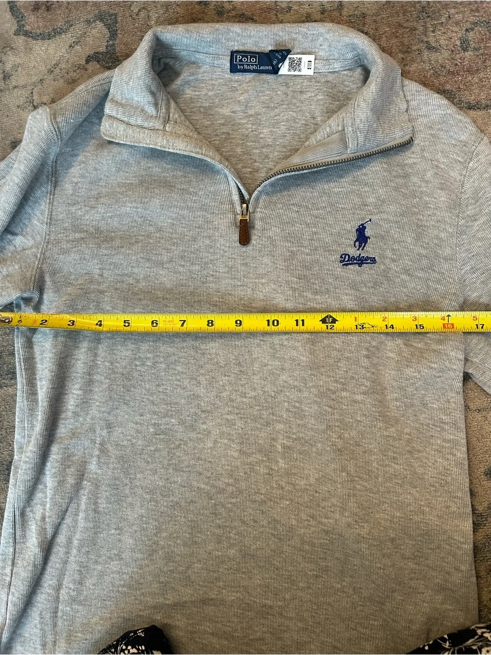Polo by Ralph Lauren  MLB Los Angeles Dodgers Gray Quarter-Zip Limited Edition